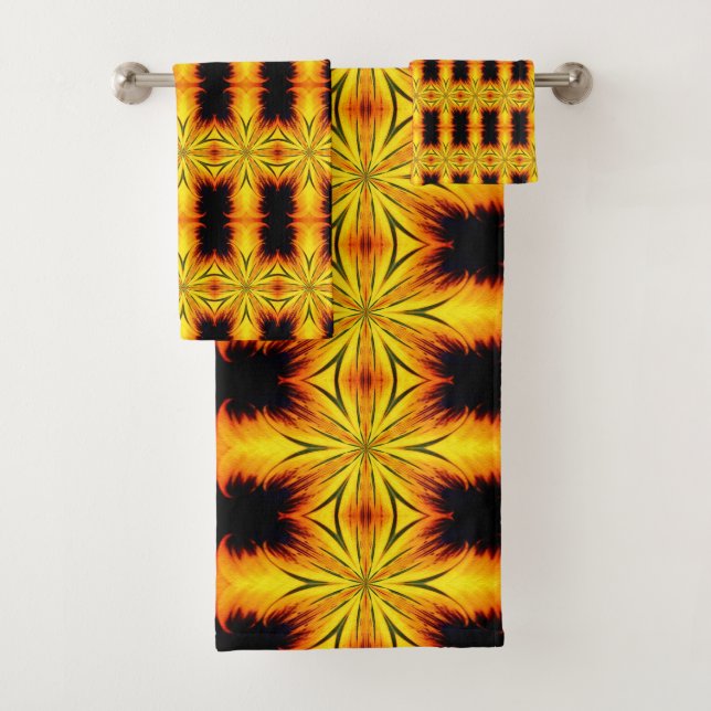 Resumen Arte Amarillo Y Marrón Kaleidoscopio (In situ)