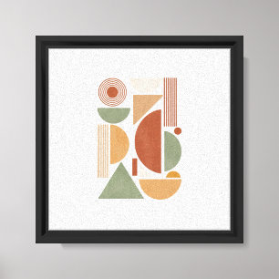 Resumen Arte de pared de lienzo geométrico - Terra