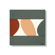 Resumen, arte de pared verde simple