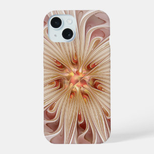 Resumen Arte Fractal Peach Pastel Moderno