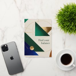 Resumen Arte geométrico moderno poster minimalista