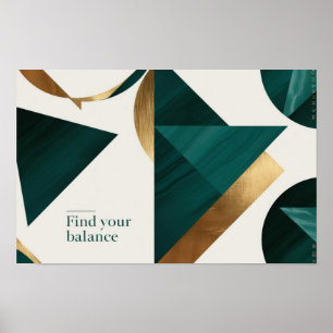 Resumen Arte geométrico moderno poster minimalista