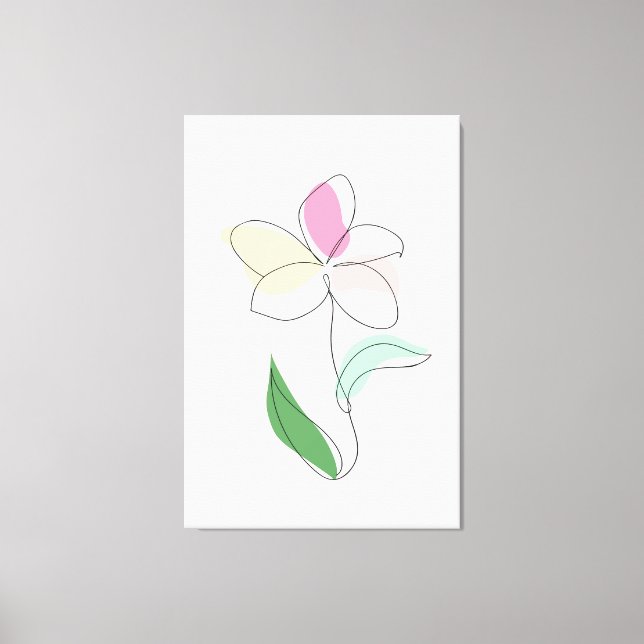 Resumen Arte Minimalista Flor Arte Pared Acrílico (Anverso)