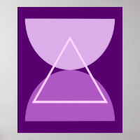 Resumen Arte moderno Formas geométricas púrpura