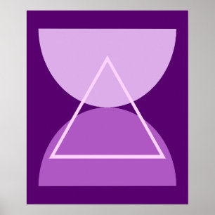 Resumen Arte moderno Formas geométricas púrpura