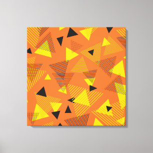 Resumen arte moderno triángulos Naranja negro amar