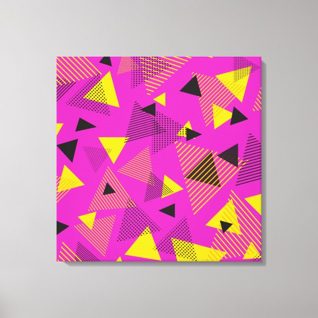 Resumen arte moderno triángulos negro morado (Anverso)