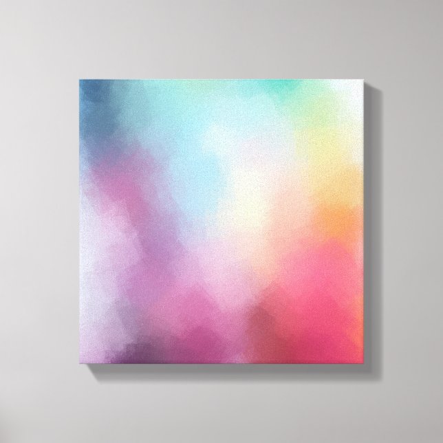 Resumen Arte Rojo Rosa Amarillo Azul Azul Púrpura  (Anverso)