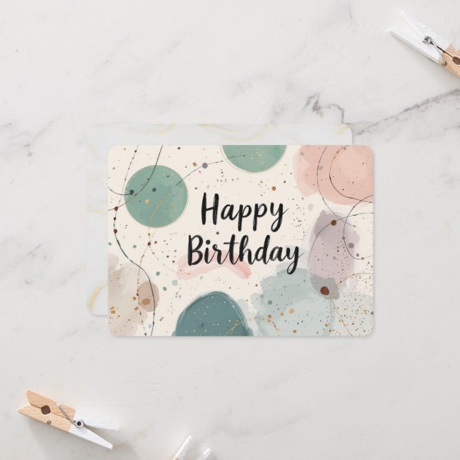 Resumen artístico Felices tarjetas de cumpleaños t (Anverso/Reverso In Situ)