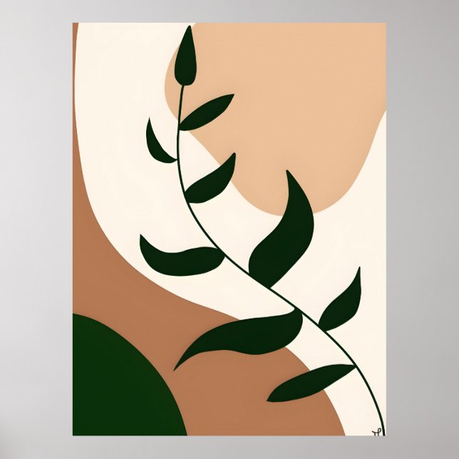 Resumen Boho y arte de video moderno Impreso 2026 (Frente)