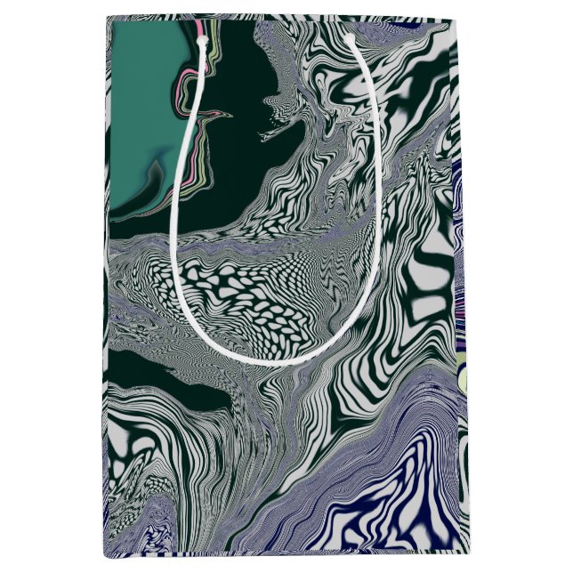 Resumen Bolsa de regalo de arte de giro de mármol  (Anverso)