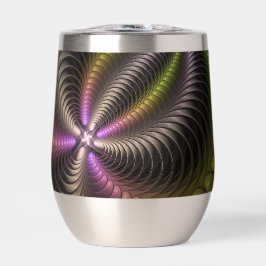 Resumen brillante Trippy Colorido arte fractal 3D