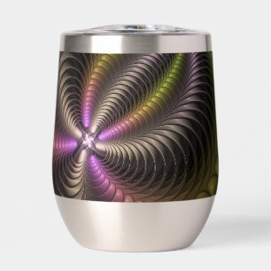 Resumen brillante Trippy Colorido arte fractal 3D