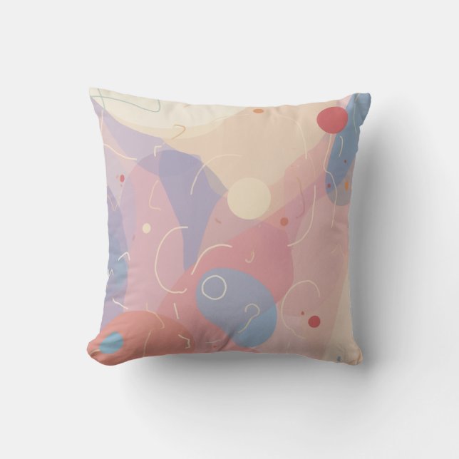 Resumen Cojín decorativo geométrico (Anverso)