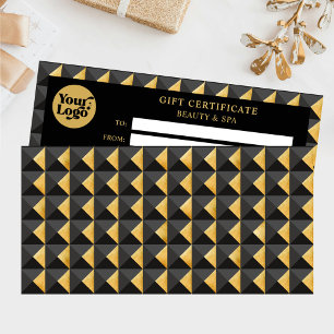 Resumen comercial Certificado de regalo de oro neg
