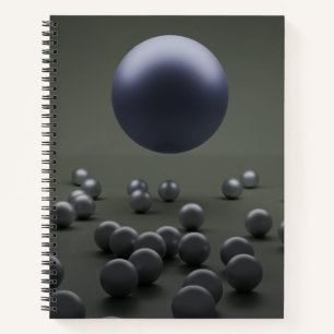 Resumen Cuaderno Espiral de Esferas de Gris Púrpur