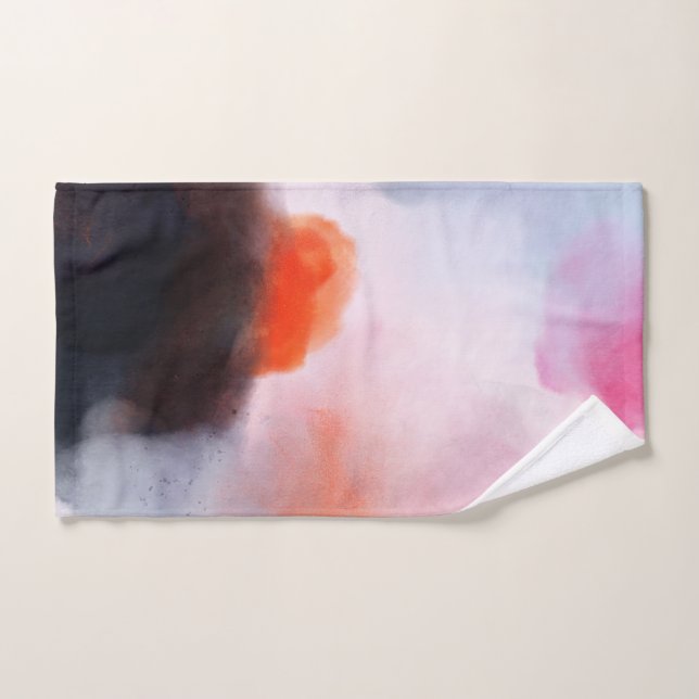 Resumen de acuarela moderna y oscura (Toalla de mano)