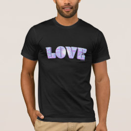 Resumen de AMOR, gráfico moderno, camiseta negra d