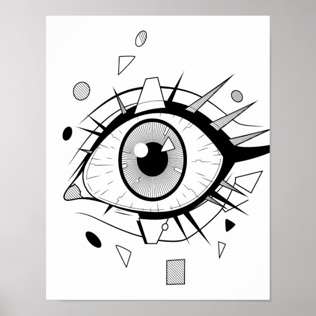 Resumen de Anime: Arte Ojo Geométrico (Frente)