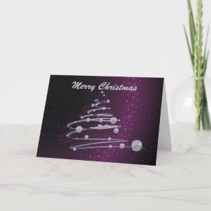 Resumen De Árbol De Navidad En Tarjeta De Saludo P