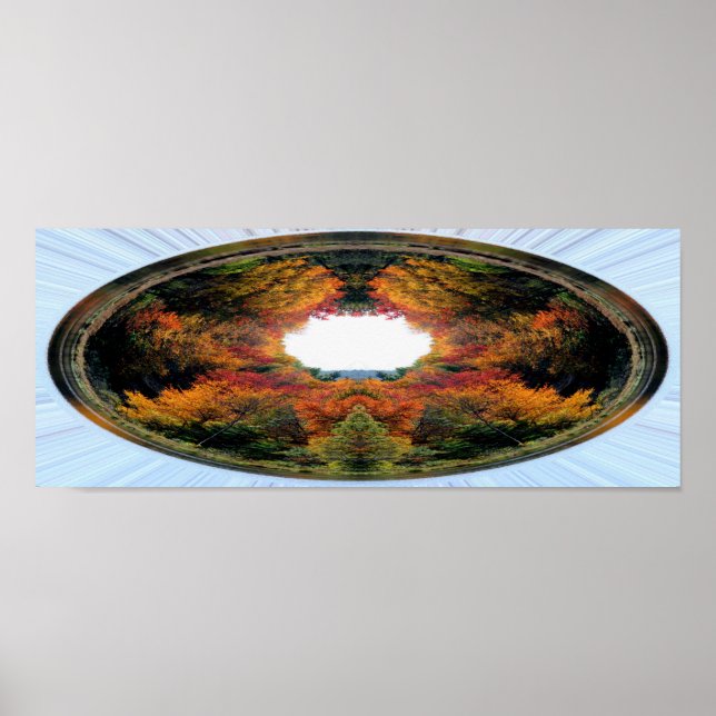 Resumen de árboles de otoño de arte fotográfico (Frente)