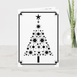 Resumen de arte Árbol de Navidad Blanco y Negro