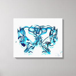 Resumen de arte azul y Verde azulado