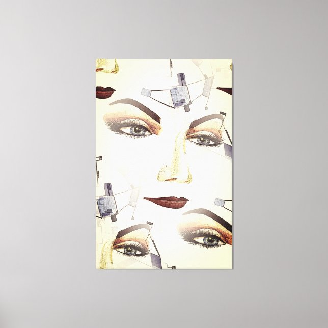 Resumen de arte con retrato femenino sensual (Anverso)