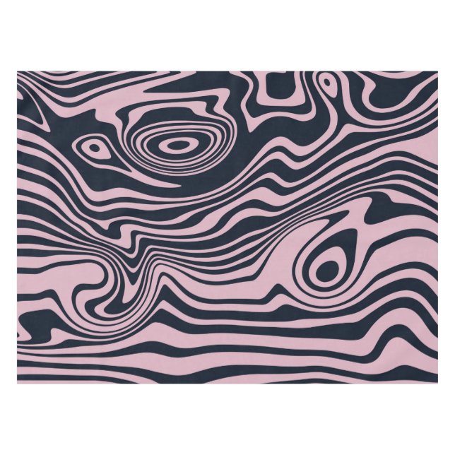 Resumen de arte de las olas de mármol | Mantel (Frente (Horizontal))