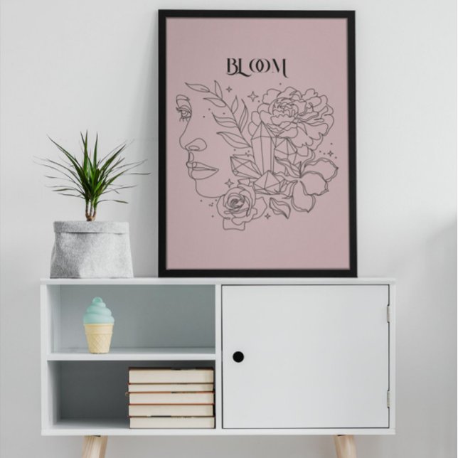 Resumen de arte de línea de mujer, Poster de tonos (Subido por el creador)