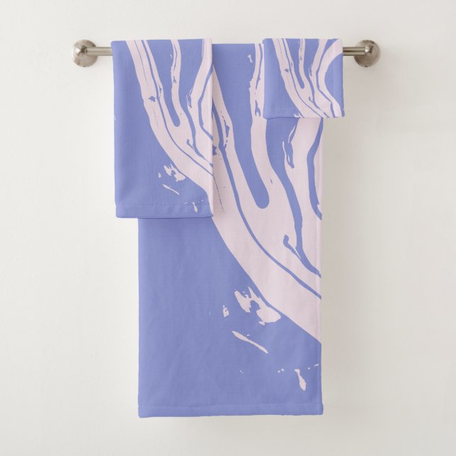 Resumen de arte de mármol en Lavender morado y ros (In situ)
