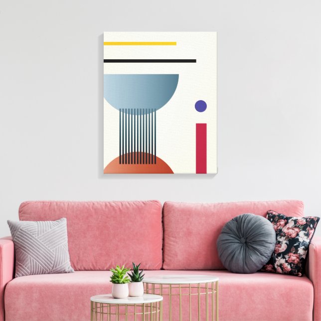 Resumen de arte de pared geométrica (Insitu (Sala de estar))