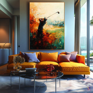 Resumen de arte del jugador de golf