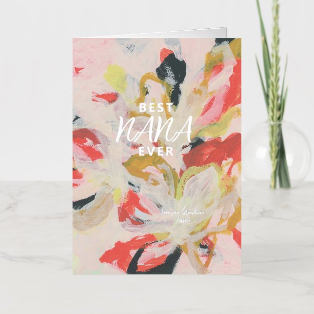 Resumen de arte floral mejor día de Nana (Anverso)