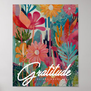Resumen de arte floral vibrante