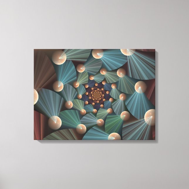 Resumen de arte fractal con pizarra marrón profund (Anverso)