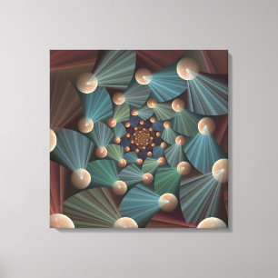 Resumen de arte fractal con pizarra marrón profund