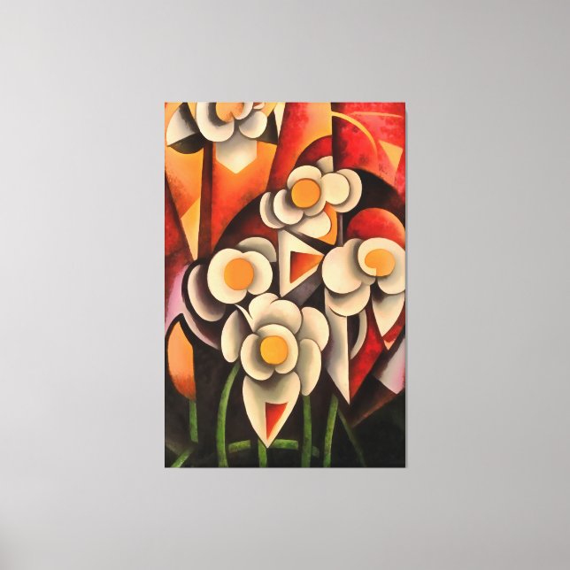 Resumen De Arte Geométrico Calla Lilies En Tonos M (Anverso)