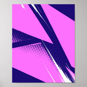 Resumen de arte geométrico con fondo azul oscuro