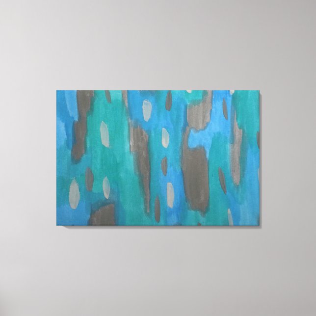 Resumen de arte impreso en azul, verde y gris (Anverso)