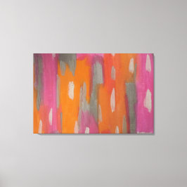 Resumen de arte Imprimir en rosa, Naranja y gris