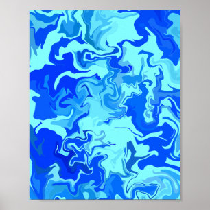 Resumen de arte ligero y fluido azul oscuro