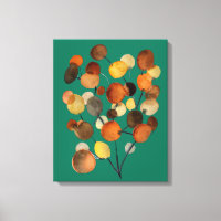 Resumen de arte marrón de Otumn Earth Tree