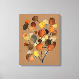 Resumen de arte marrón de Otumn Earth Tree