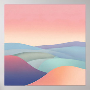 Resumen de arte Minimalista 3D para Poster de pare