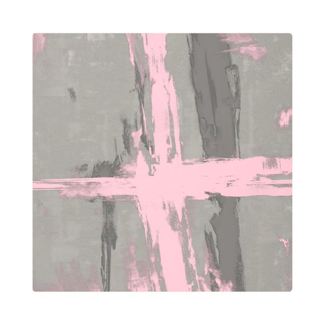 Resumen de arte moderno estilo rosa gris (Anverso)