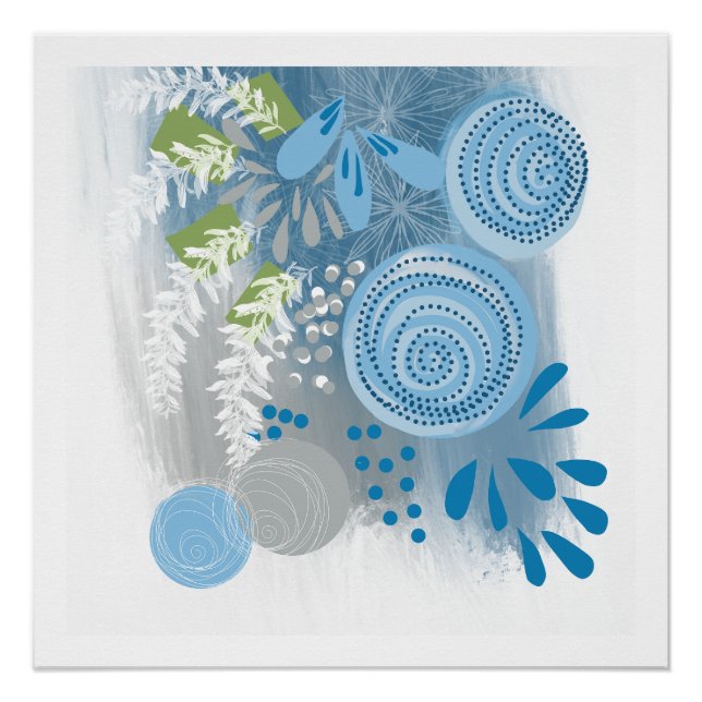 Resumen de arte moderno Impresión de Posters flora (Anverso)