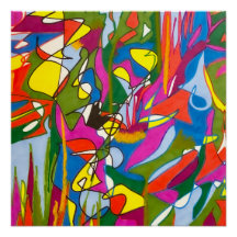 Resumen de arte Sharpie, "Función de Jazz" Poster