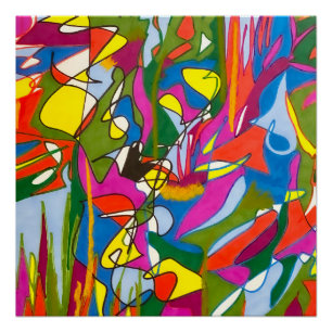 Resumen de arte Sharpie, "Función de Jazz" Poster