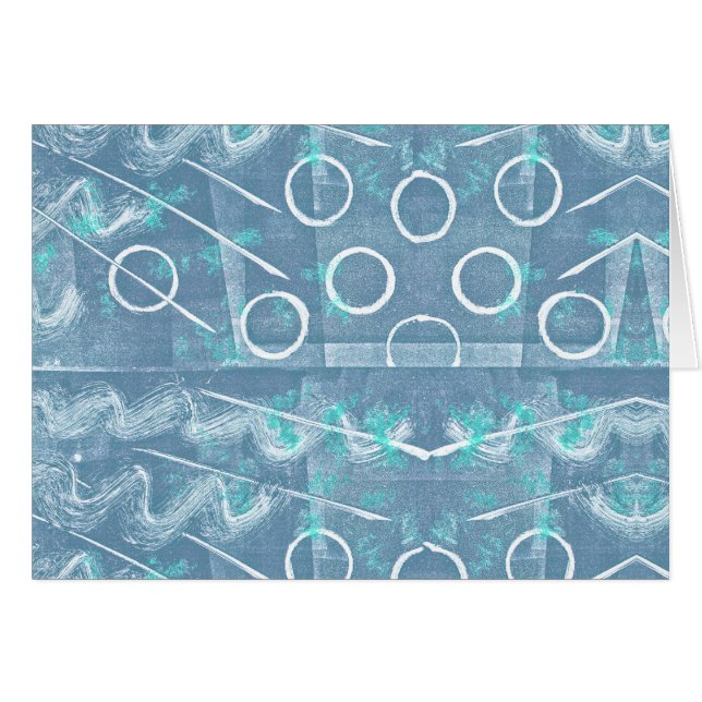 Resumen de blancos verdes azules (Anverso (Horizontal))